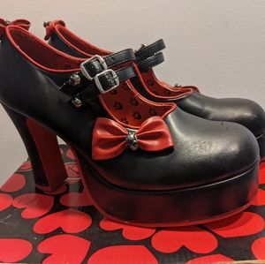 TUK platform maryjanes, double strap
